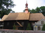 the larch baroque church from 1746 after changing the roof